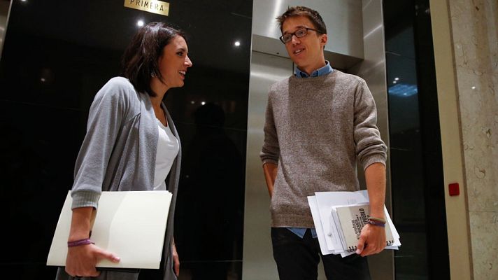 Telediario 1 - Errejón resta importancia a su discrepancia con Iglesias sobre la estrategia de Podemos