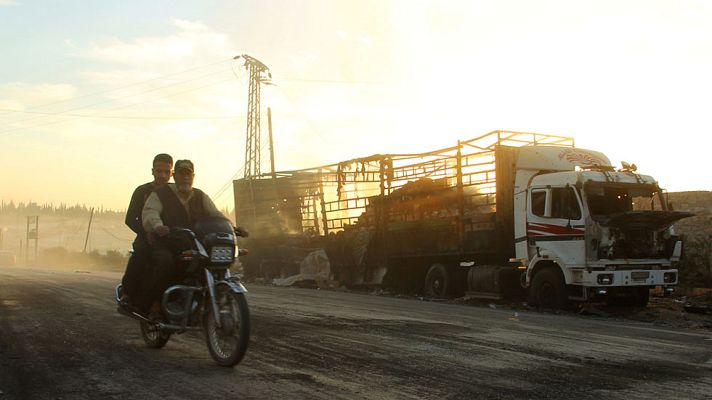 Telediario 1 - Guerra contra la ayuda humanitaria en Siria