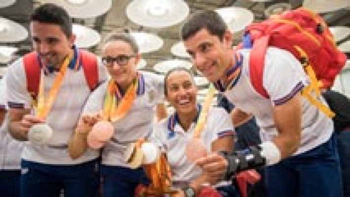 Los paralímpicos llegan a España con sus 31 medallas