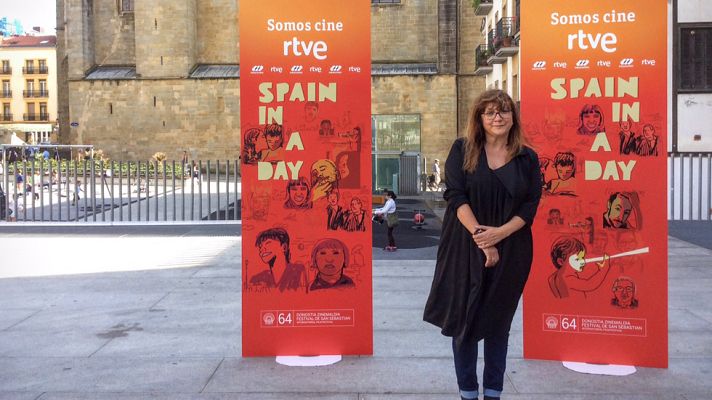Telediario 1 - Coixet presenta 'Spain in a day' en San Sebastián