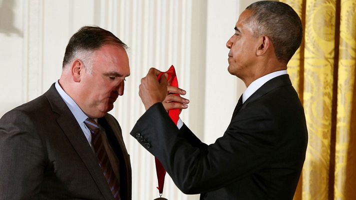 Telediario 1 - Obama concede a José Andrés la Medalla Nacional de Humanidades