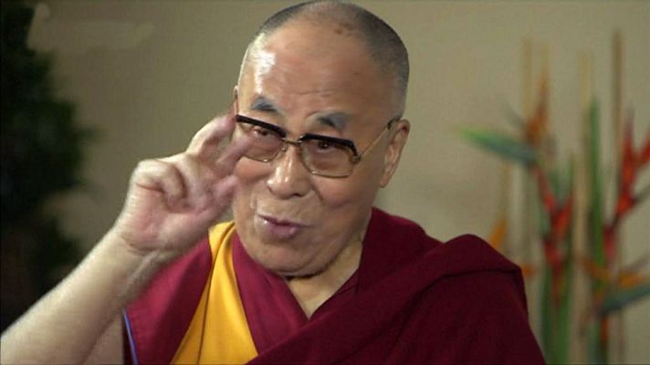 Telediario 1 - El Dalai Lama parodia a Donald Trump