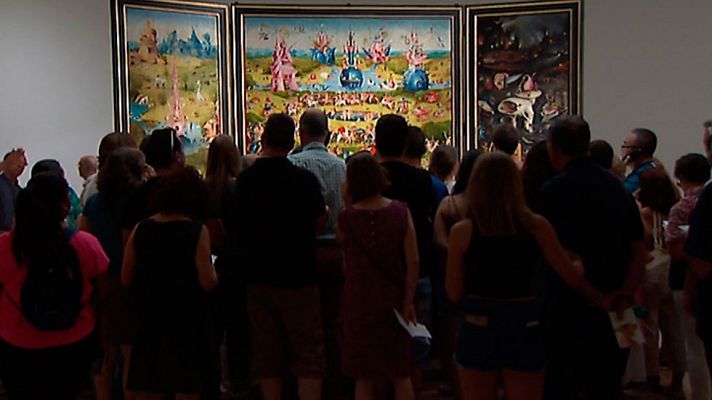 Telediario 1 - Casi 600.000 personas la han visto la exposición de El Bosco