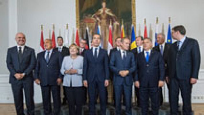 Telediario 1 - Países de la ruta de los Balcanes acuerdan un mayor control