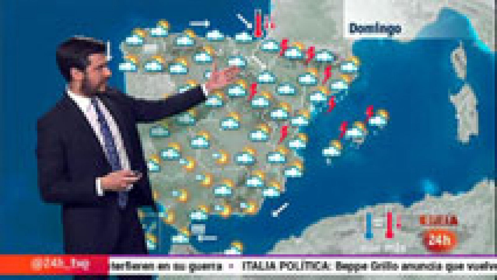 Tormentas fuertes en Cataluña y chubascos en Baleares y Comunidad Valenciana - El tiempo | Ver