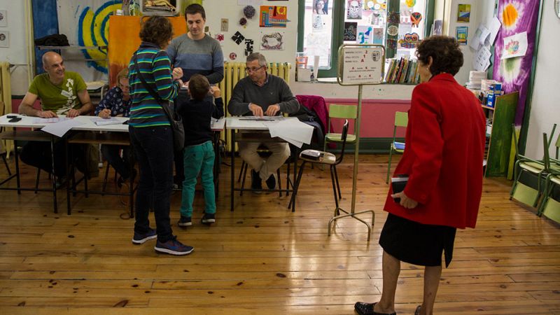 La participacin en las elecciones vascas sube un 0,6% a medioda al votar el 15,4% del censo