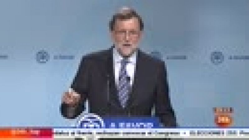 Rajoy: "El gobierno alternativo es posible con la aritmética, pero no con la razón y con el respeto a la voluntad de los españoles"