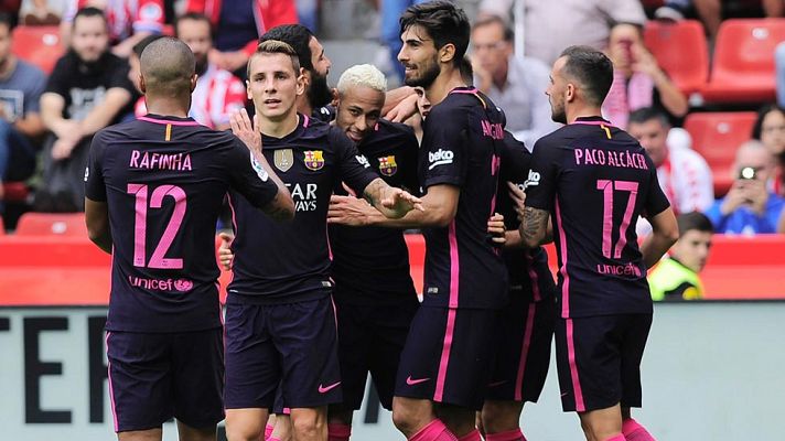 El FC Barcelona prepara su partido ante el Borussia de Mönchengladbach