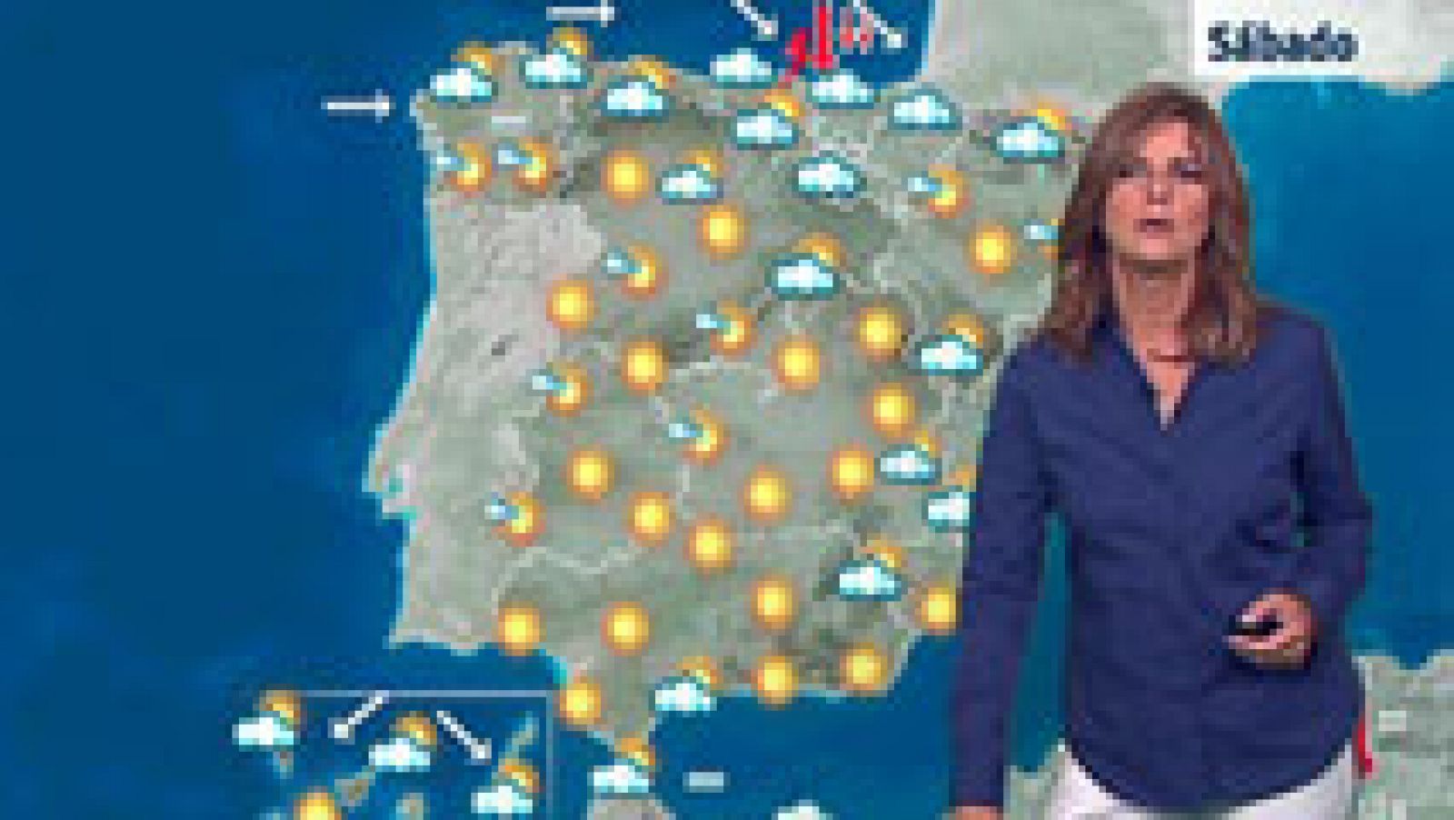 El tiempo: Precipitaciones en la cornisa cantábrica, Alto Ebro y Pirineos | RTVE Play