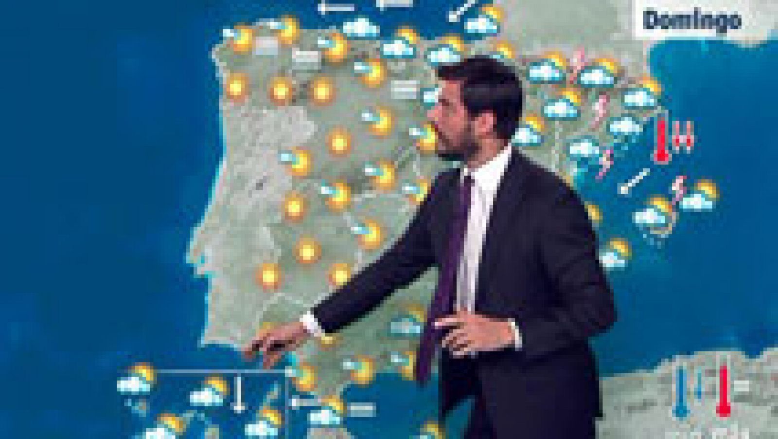 El tiempo: Tormentas en Cataluña y Pirineos y poco nuboso en el resto de España | RTVE Play