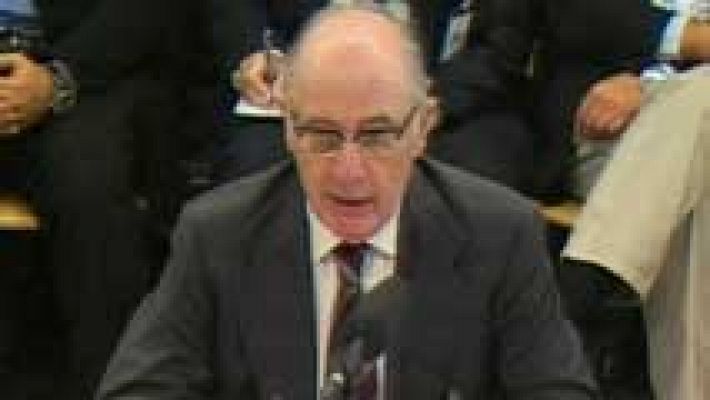 Telediario 1 - Rato dice que las tarjetas opacas de Caja Madrid eran "un incentivo perfectamente legal"