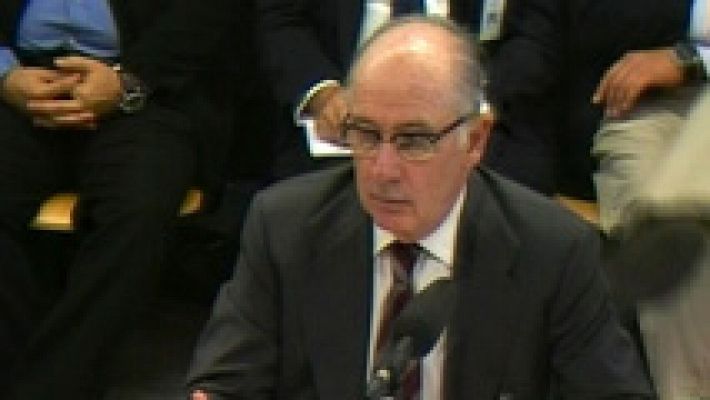 Telediario 1 - Rato defiende que el sistema de tarjetas de Caja Madrid era legal