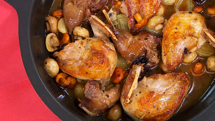 Receta de perdices estofadas