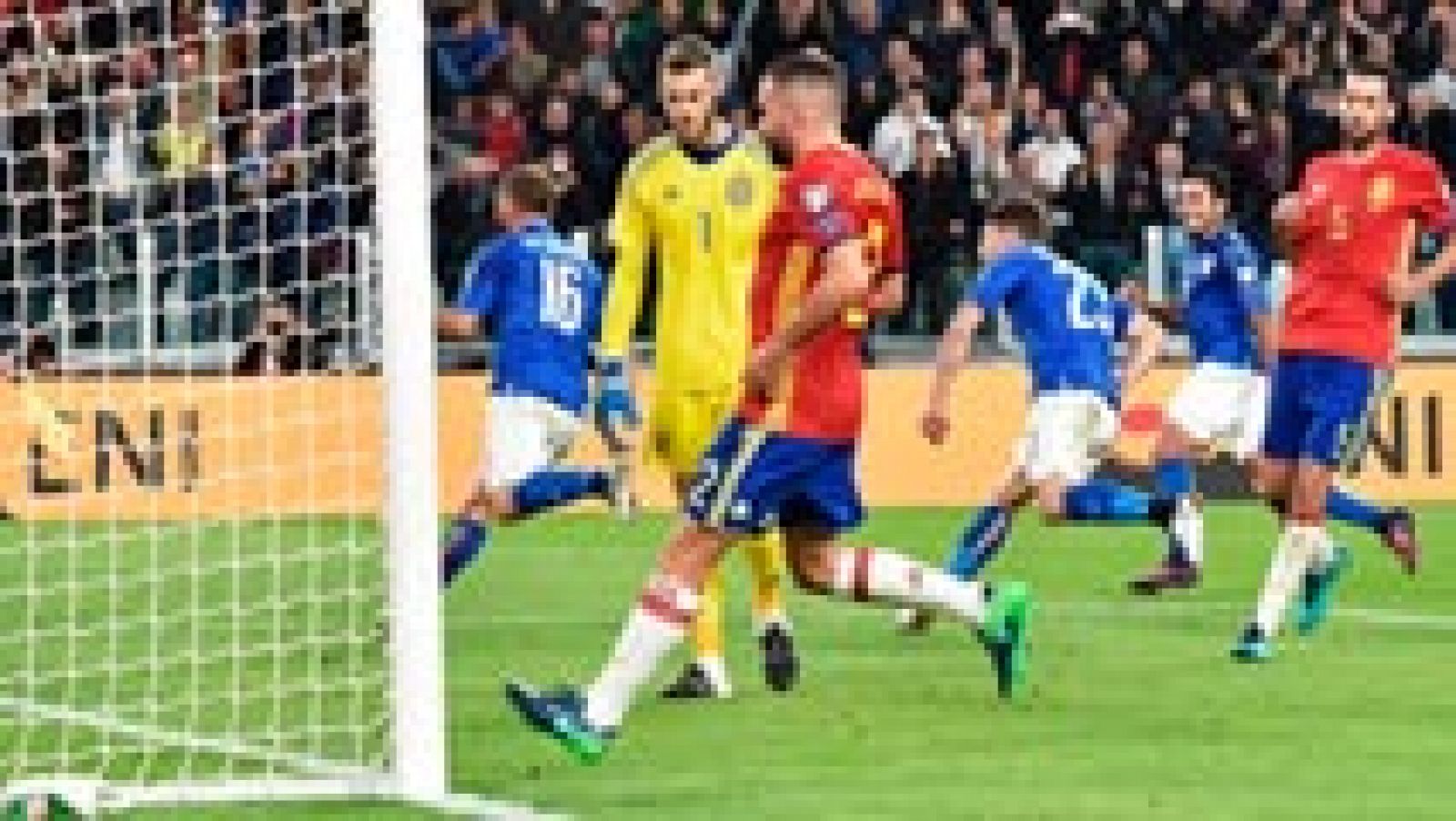 Sin programa: Clasificación Mundial 2018. Italia 1-1 España. Resumen | RTVE Play