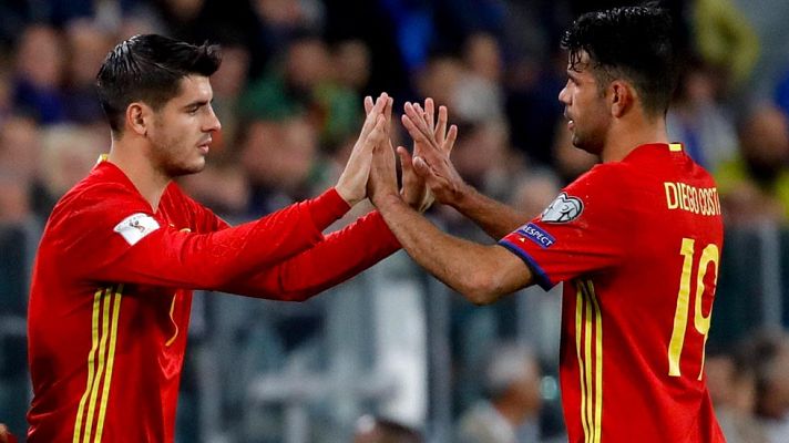 Telediario 1 - Diego Costa, batallador ante Italia