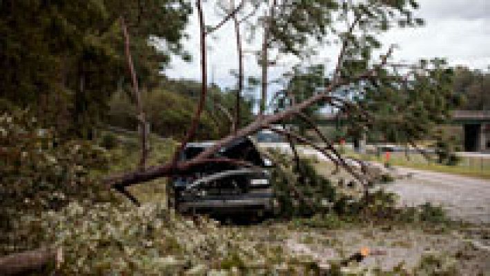 El Huracán Matthew ha tocado tierra en Carolina del Sur 