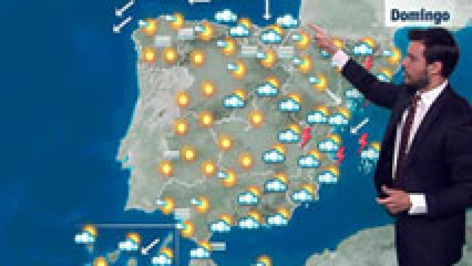 El tiempo: Chubascos en el este descenso de las temperaturas en sureste y Baleares | RTVE Play