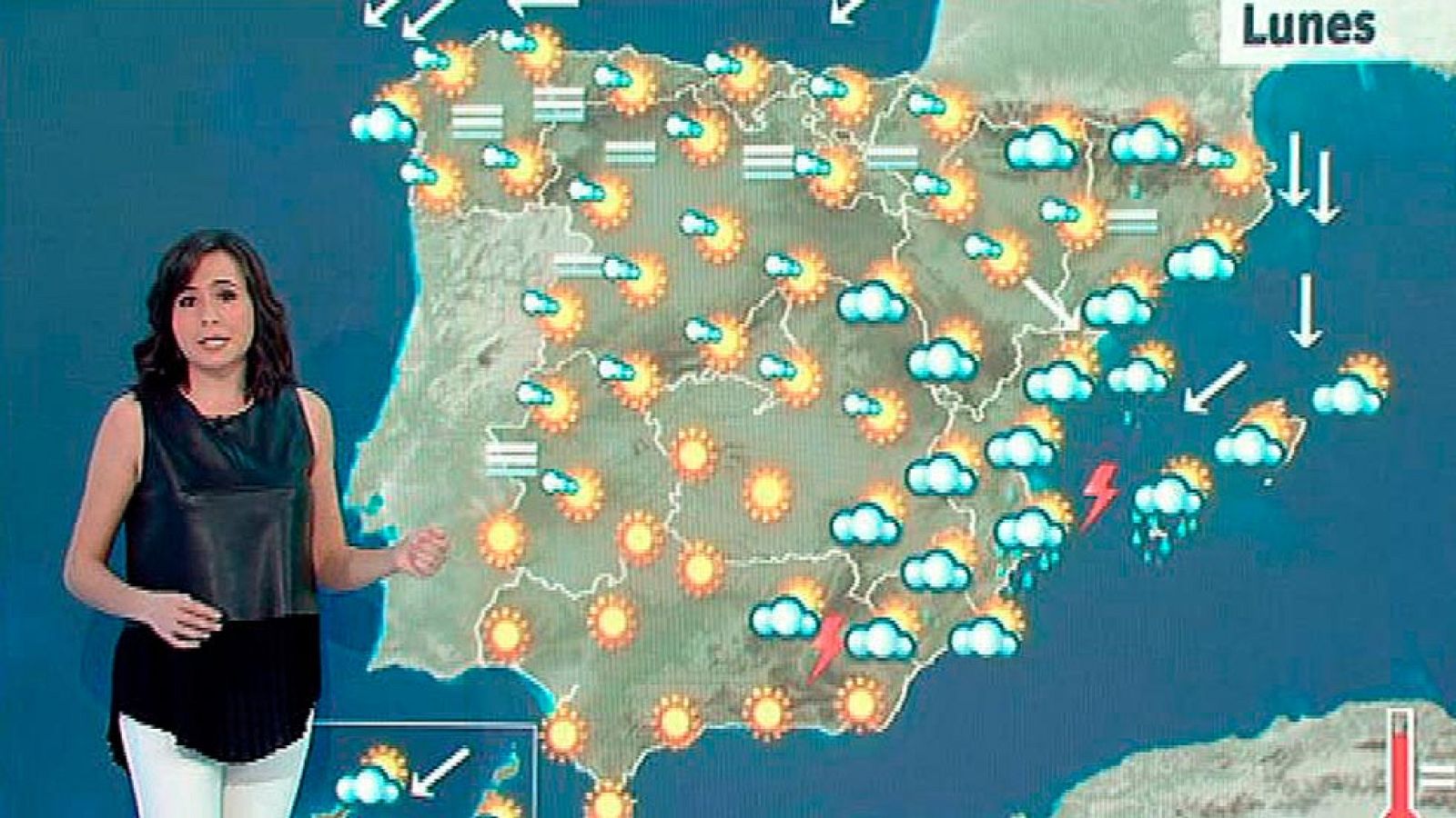 El Tiempo - Lluvias en Baleares, costa levantina y Canarias
