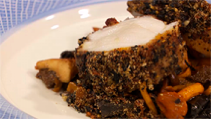 RTVE Cocina - Receta de lomo de rape rebozado con setas