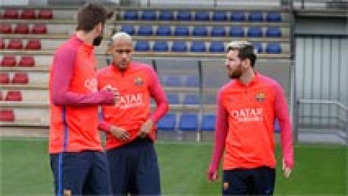 Messi vuelve a entrenar con el grupo