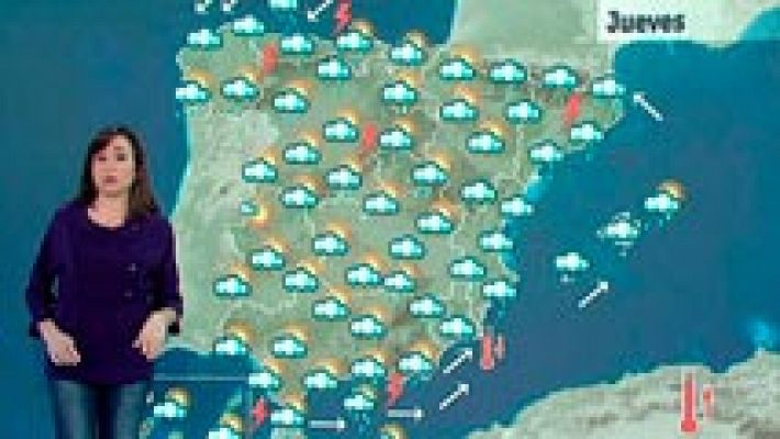 El tiempo - Continúan las lluvias aunque serán más moderadas y subirán las temperaturas