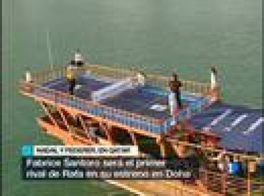  - Mini-tenis entre Nadal y Federer