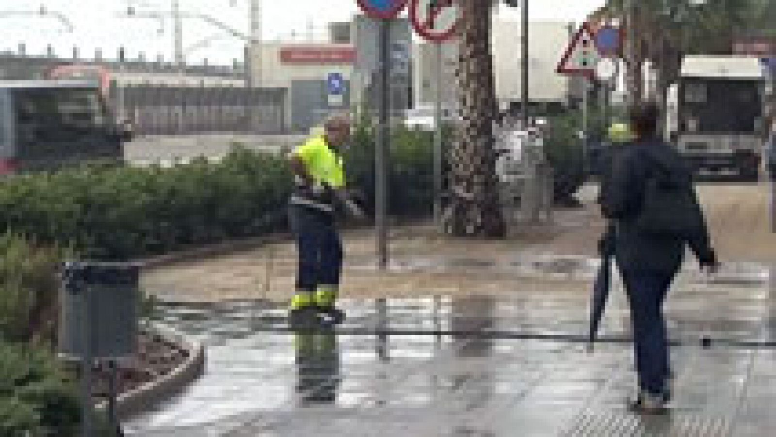 Telediario 1: Los alcaldes de Maresme, en Barcelona, acuerdan pedir que se declare zona catastrófica por las lluvias | RTVE Play