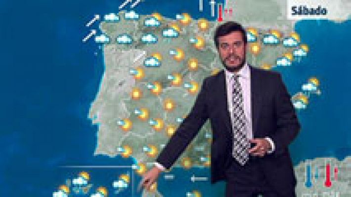 El tiempo - Lluvias en el litoral gallego y ascenso térmico en casi todo el país
