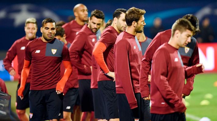 Telediario 1 - El Sevilla visita Zagreb con la intención de ponerse líder de grupo