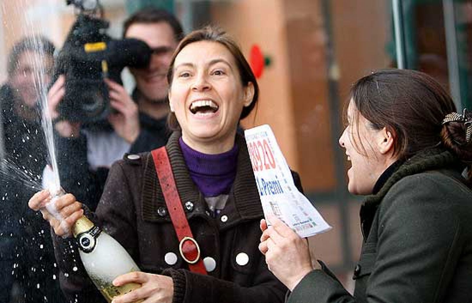  Alegría desbordad en Terrasa y Llodio por el Gordo de El Niño