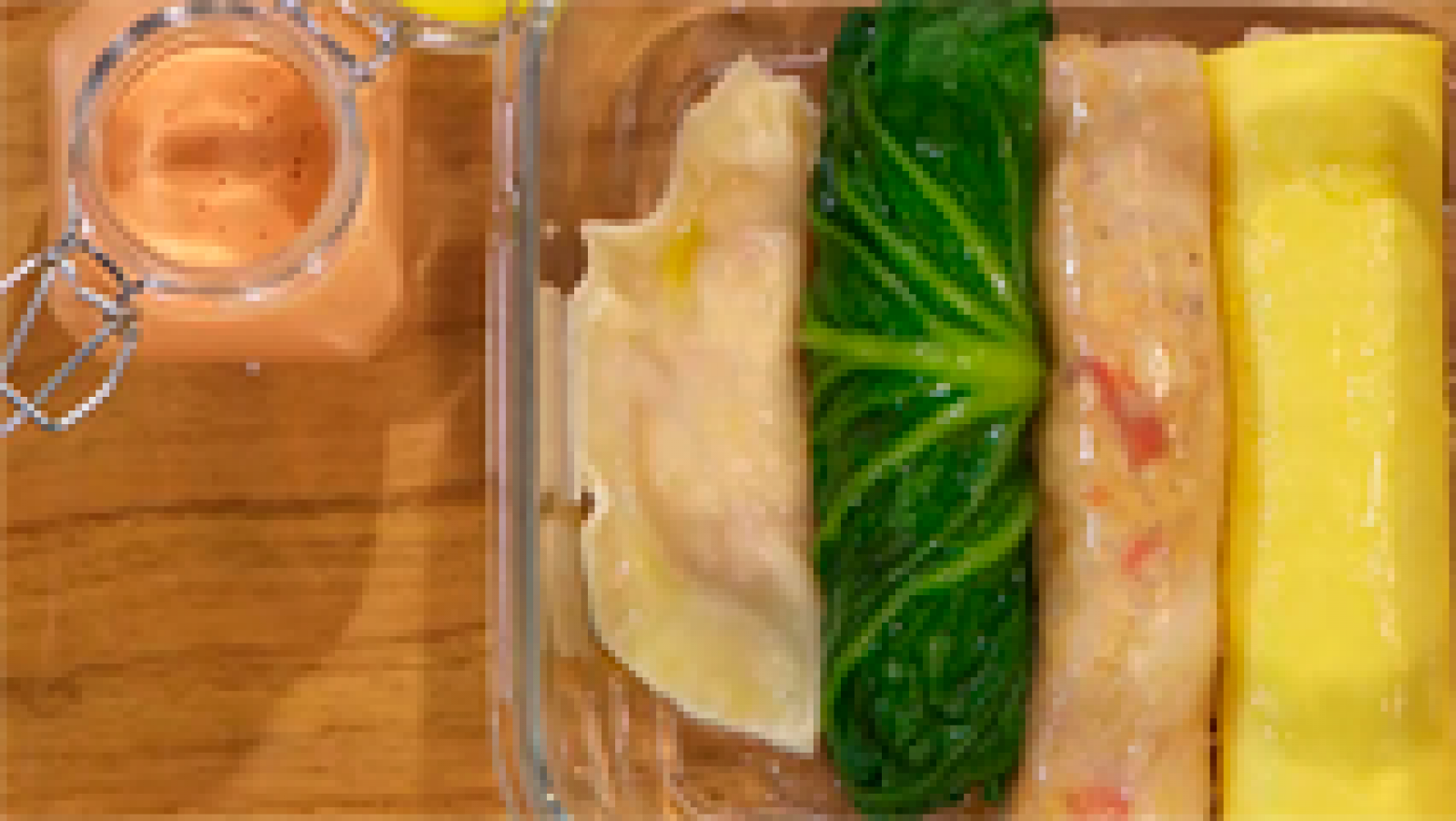 Canelones de buey de mar con lactonesa cítrica