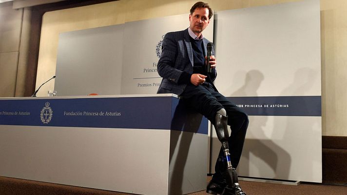 Premios Princesa de Asturias - Hugh Herr, Premio Princesa de Asturias de Investigación, lucha para que sus prótesis tengan sensaciones propias