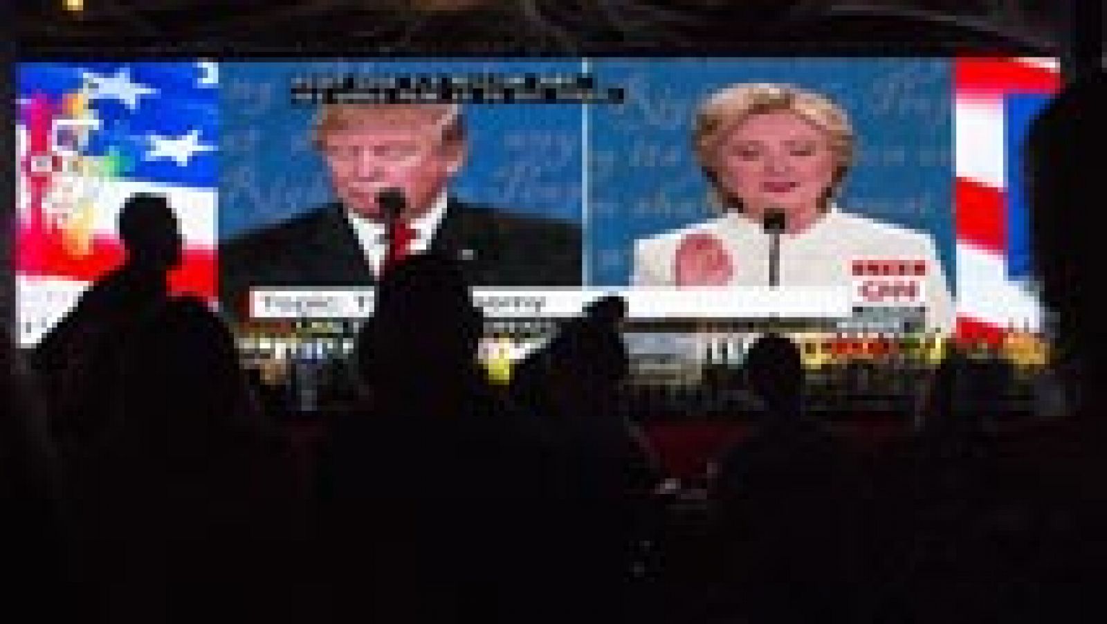 Trump y Clinton repiten sus lemas en el "minuto de oro" del tercer debate