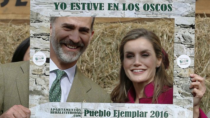Telediario 1 - Los reyes visitan la Comarca de los Oscos