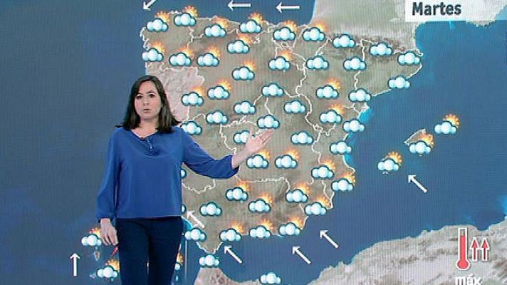 El tiempo - Lluvias fuertes en Canarias y moderadas en muchas áreas de la península
