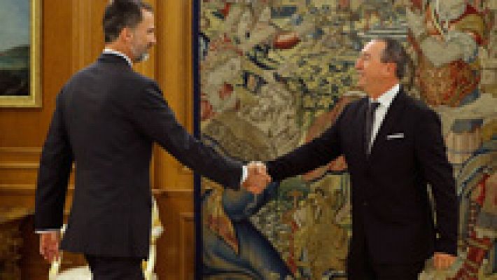 Informativo 24h - Compromís y En Comú Podem reiteran ante el rey su no a la investidura de Rajoy