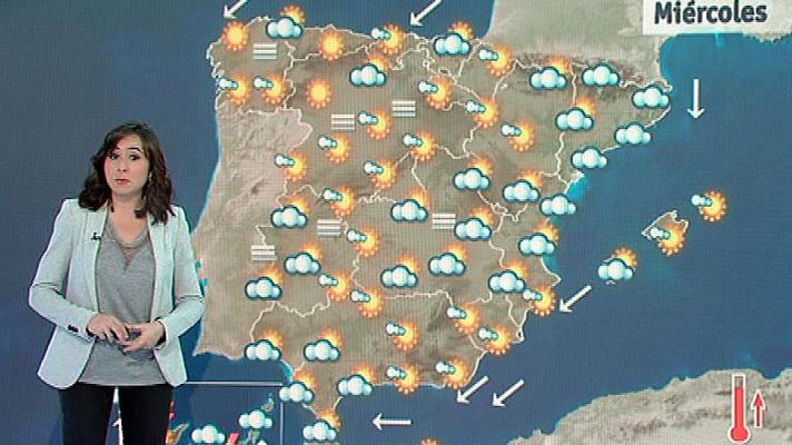 El tiempo - Ascenso de temperaturas en la península y lluvias fuertes en Canarias