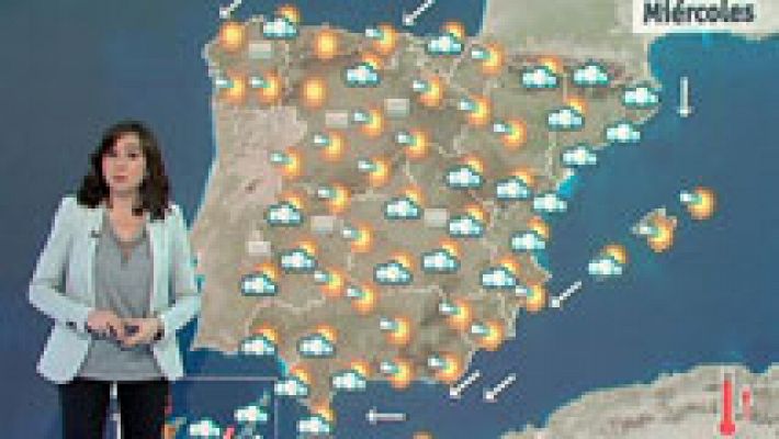 Ascenso de temperaturas en la península y lluvias fuertes en Canarias