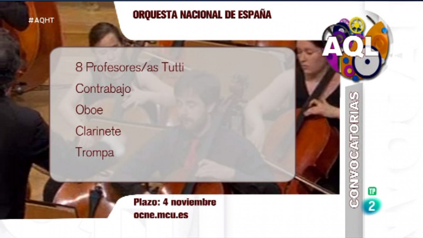 Aquí hay trabajo: Empleo público en la Orquesta Nacional y más | RTVE Play