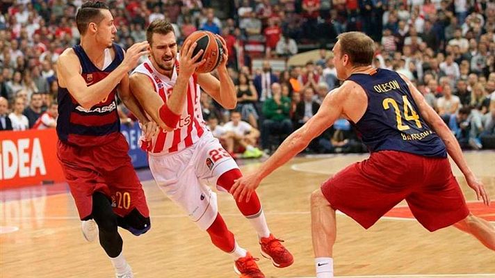 Telediario 1 - El Estrella Roja se impone al Barça, que pierde a Ribas