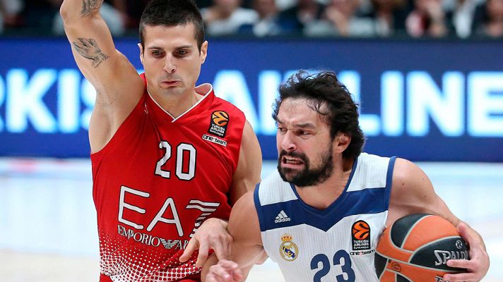 Telediario 1 - El Madrid gana en Milán y el Baskonia cae en casa