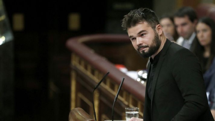  - Las acusaciones de Rufián, de Esquerra, al PSOE protagonizan uno de los momentos más tensos del debate