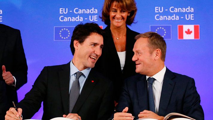 Telediario 1 - La Unión Europea y Canadá cierran el CETA