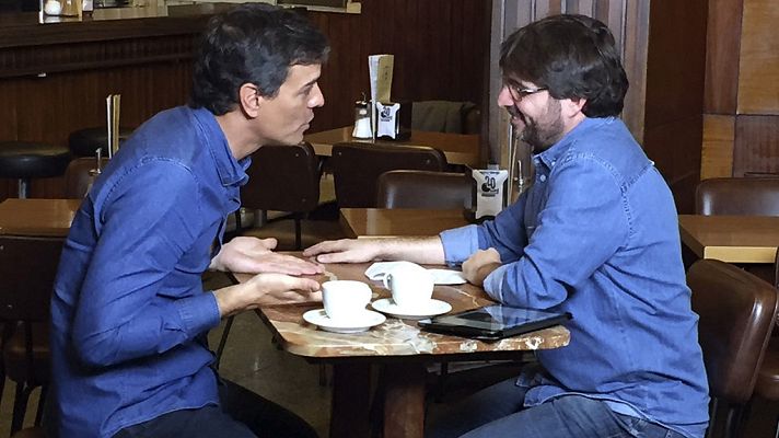 Telediario 1 - Pedro Sánchez arremete contra Susana Díaz y defiende que su partido se debe acercar a Podemos