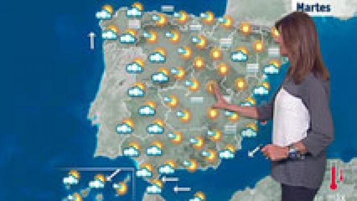 Temperaturas diurnas en descenso en Galicia y en el interior peninsular