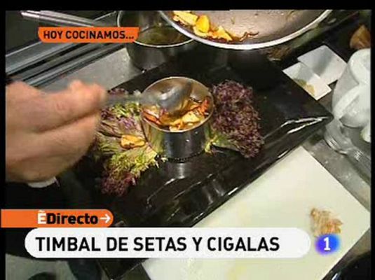 RTVE Cocina - Timbal de setas y cigalas
