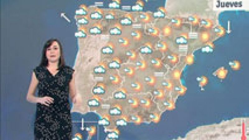 Predominio de cielo poco nuboso en toda España salgo en Canarias, donde podría llover