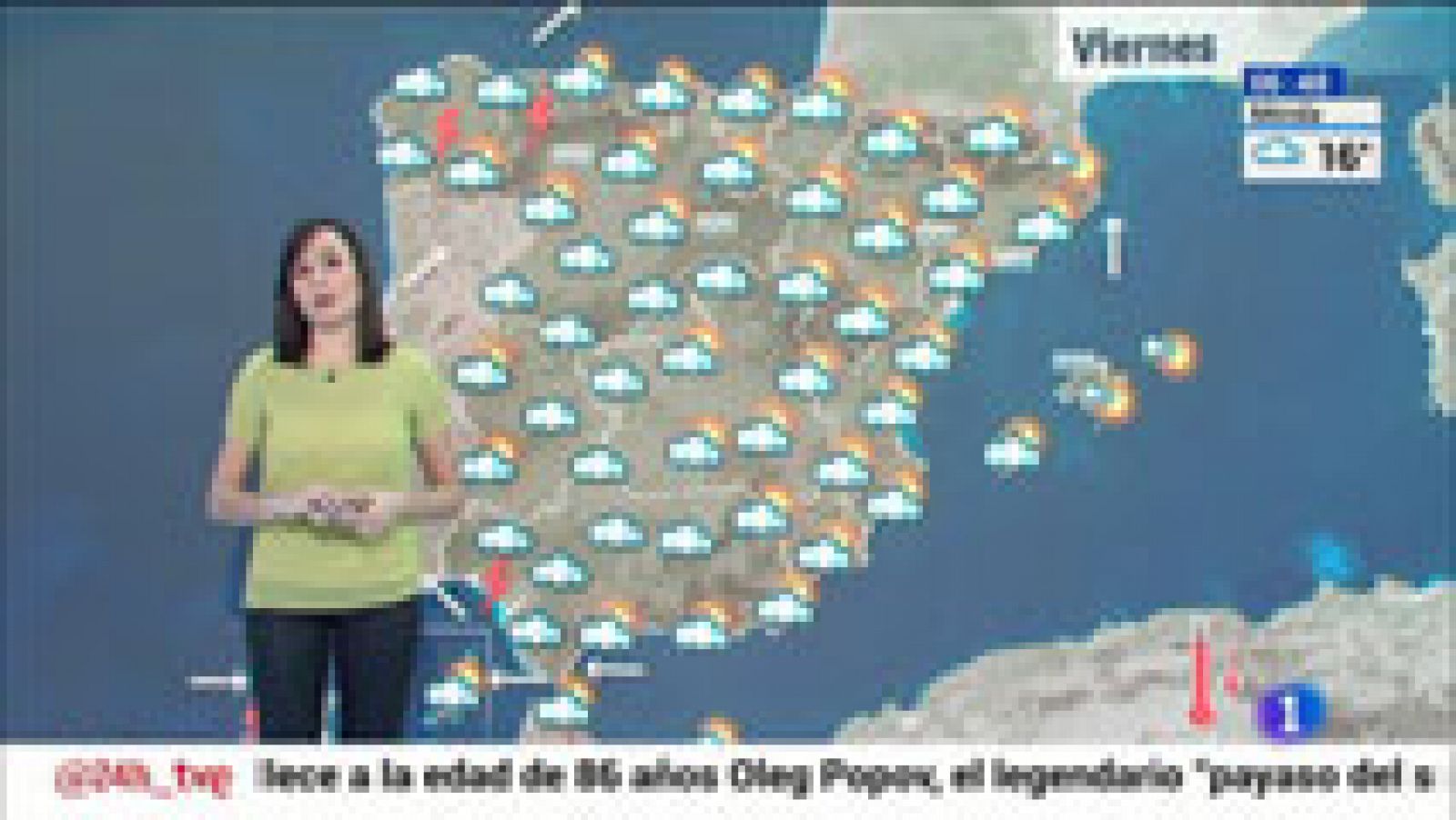 El tiempo: Lluvias con tormentas en la mitad occidental del país y en Canarias | RTVE Play