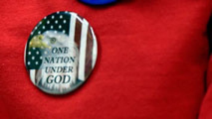 Telediario 1 - Los estadounidenses en España siguen la campaña en su país