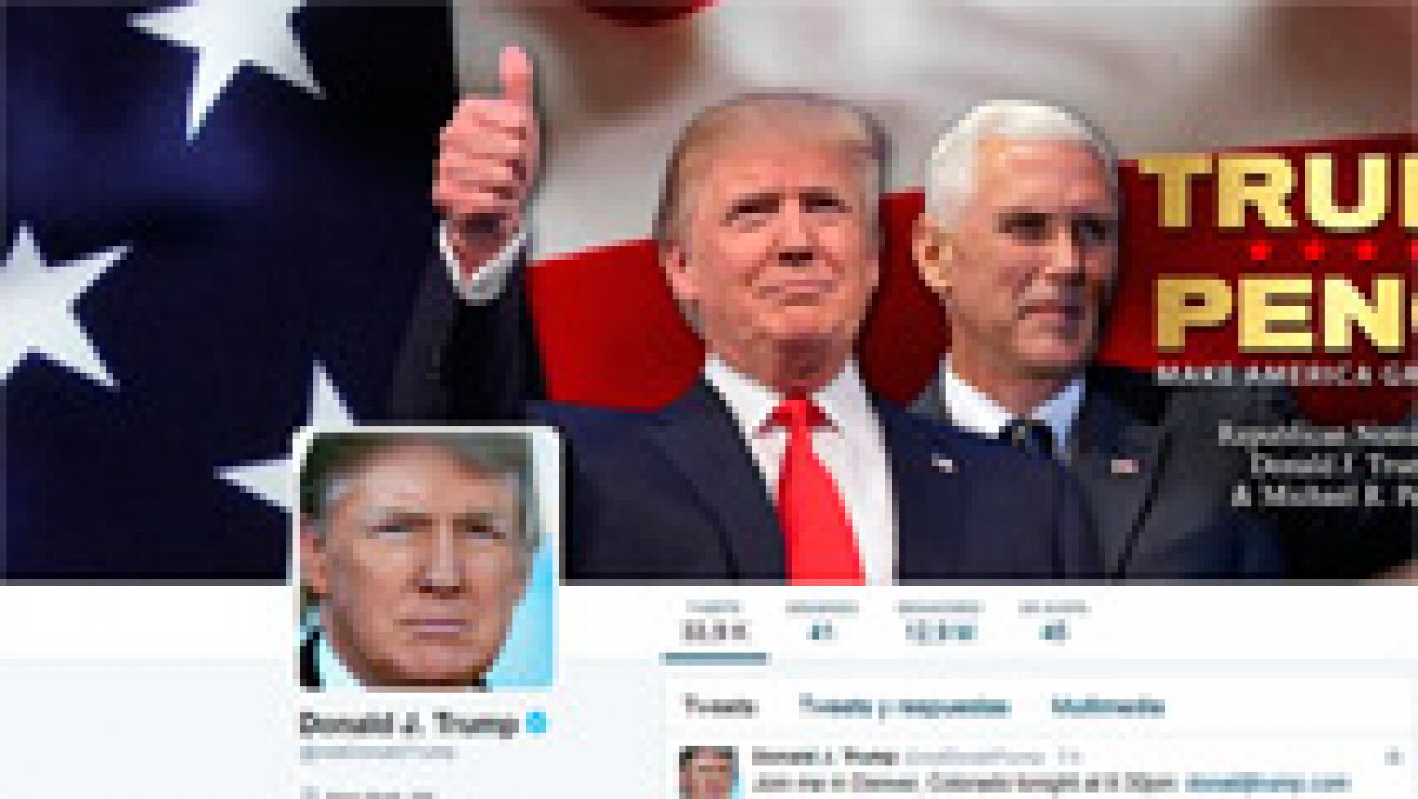 Telediario 1: Trump gana las elecciones en las redes sociales | RTVE Play